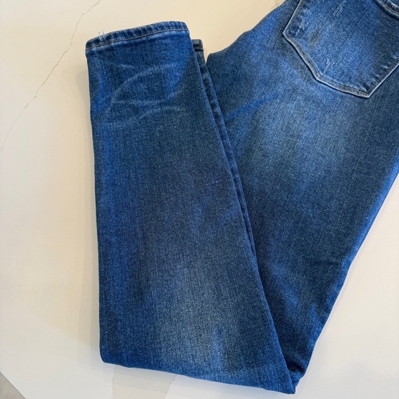 Dear John Women's Skinny Jeans Size 29 Blue Stretch Medium Wash Distressed - Picture 3 of 16